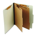 Pressboard Classification Folder, Letter, Six-Section, Leaf Green