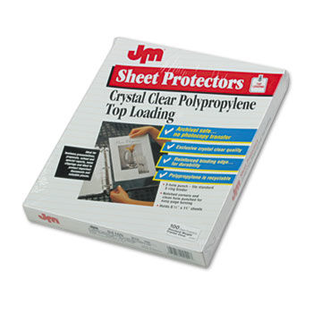 Top-Load Poly/Vinyl Sheet Protectors, Standard Gauge, Ltr, Clear, 100/Box