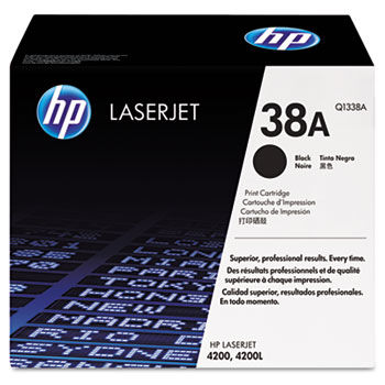 Q1338A (HP 38A) Toner, 12000 Page-Yield, Black