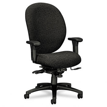 Unanimous High-Performance High-Back Executive Chair, Iron Gray Fabric
