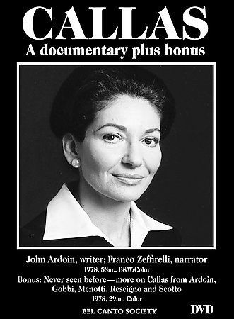 CALLAS:DOCUMENTARY PLUS BONUS