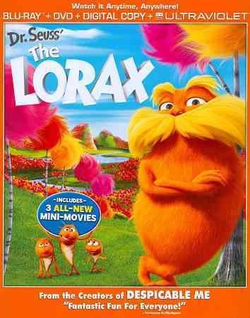 LORAX BLU RAY/DVD COMBO W/DIGITAL COPY