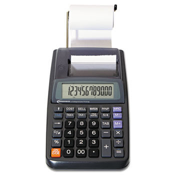 16010 One-Color Printing Calculator, 12-Digit LCD, Black