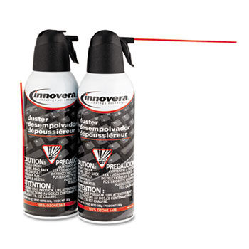 Compressed Gas Duster, 2 10oz Cans/Pack