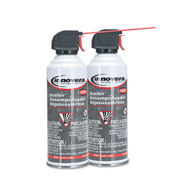 Compressed Gas Duster, Nonflammable, 2 10oz Cans/Pack