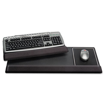 Kelly Computer Supply Viscoflex Extended Keyboard Wrist Rest, Black