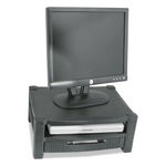 Two Level Stand, Removable Drawer, 17 x 13 1/4 x 3 to 6 1/2, Black