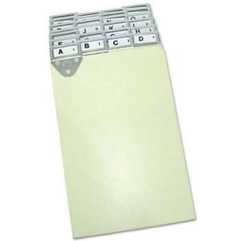 Expandi-Matic Posting/Ledger Tray Metal Tab Index, Pressboard, 6 x 9, 25/Pack