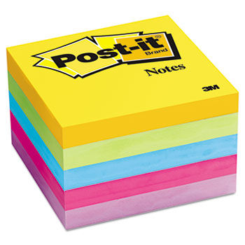 Ultra Color Notes, 3 x 3, Five Colors, 5 100-Sheet Pads/Pack