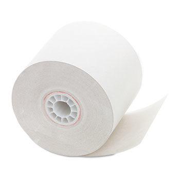 Paper Rolls, One-Ply Recycled Receipt Roll, 2-1/4"" x 150 ft, White, 12/Pack