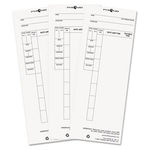 Time Card for Model 4000 Payroll Recorder, 3-1/2 x 8-1/2, 100/Pack