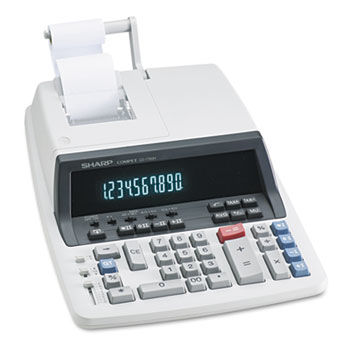 QS-1760H Two-Color Ribbon Printing Calculator, 10-Digit Fluorescent