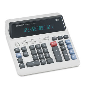 QS-2122H Compact Desktop Calculator, 12-Digit Fluorescent