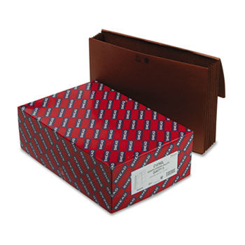 5 1/4 in Accordion Expansion Wallet, Redrope, 15 x 10, Red, 10/Box