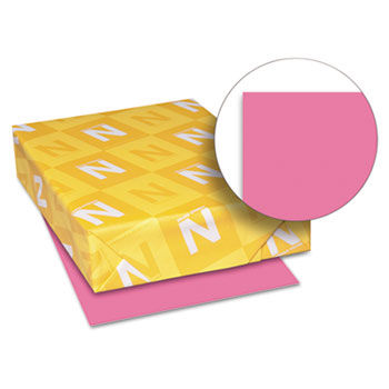 Astrobrights Colored Paper, 24lb, 8-1/2 x 11, Plasma Pink, 500 Sheets/Ream