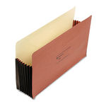 Seven Inch Expansion File Pocket, Straight, Legal, Redrope, 10/Box