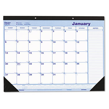 Monthly Desk Pad, Chipboard, 21 3/4 x 17