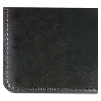 Rhinolin Desk Pad w/Embossed Edge Design, 17 x 12, Black