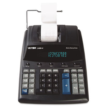 1460-4 Extra Heavy-Duty Two-Color Printing Calculator, 12-Digit Display