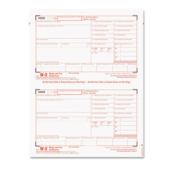 Tax Forms/W-2 Tax Forms Kit with 24 Forms, 24 Envelopes, 1 Form W-3