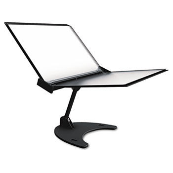 Technic 3D 360 Degree Desktop Stand, 10 Pockets, 20 Sheet Capacity, Black
