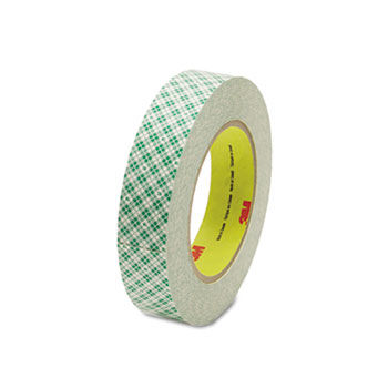 Double-Coated Tissue Tape, 1"" x 36yds, 3"" Core