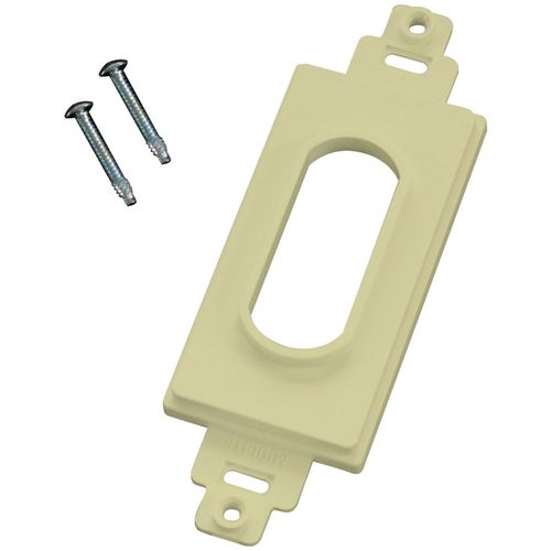 MIDLITE DC1IV Dcor-Style Wireport(TM) Wall Plate (Ivory)