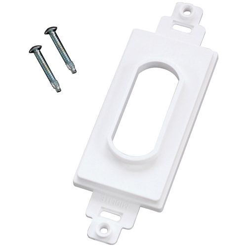 MIDLITE DC1WH Dcor-Style Wireport(TM) Wall Plate (White)