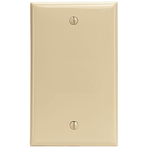 LEVITON 80714-I Blank Nylon Wall Plate Box Mount (Ivory)