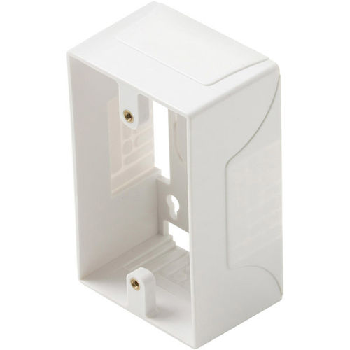 White Single Gang Surface Mount Junction Box