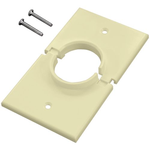 MIDLITE 1GSAL Single-Gang Splitport(TM) Wall Plate (Almond)