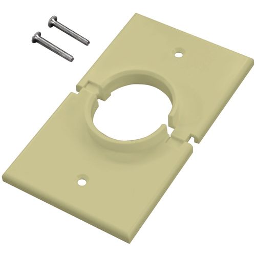 MIDLITE 1GSIV Single-Gang Splitport(TM) Wall Plate (Ivory)