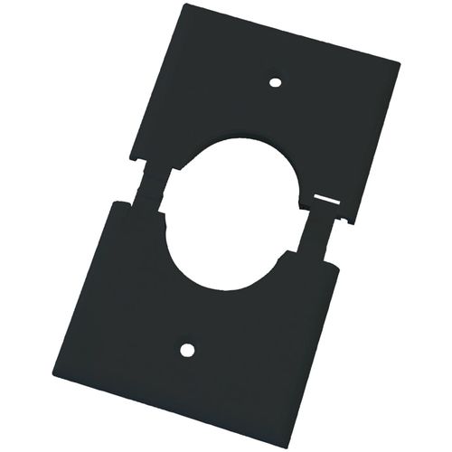 MIDLITE 1GSPBK Single-Gang Splitport(TM) Plus Wall Plate (Black)