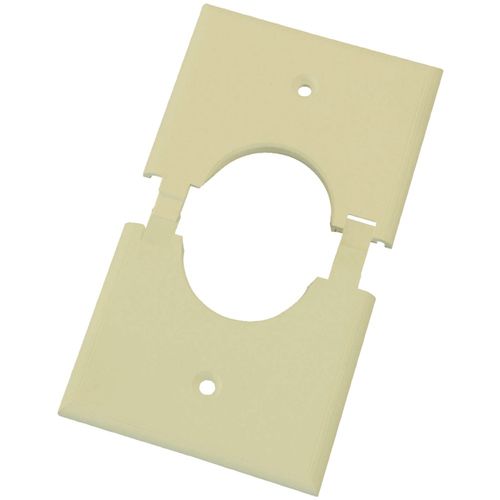 MIDLITE 1GSPIV Single-Gang Splitport(TM) Plus Wall Plate (Ivory)