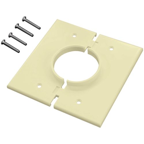 MIDLITE 2GSAL Double-Gang Splitport(TM) Wall Plate (Almond)