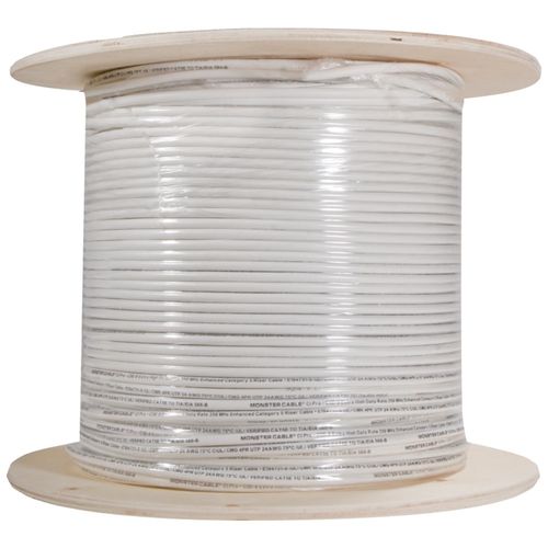 MONSTER CABLE CP CAT5E-WHI EZ1000 CAT-5E Cable, 1,000 ft (White)