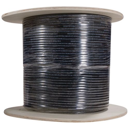 MONSTER CABLE CP CAT5E-BLK EZ1000 CAT-5E Cable, 1,000 ft (Black)