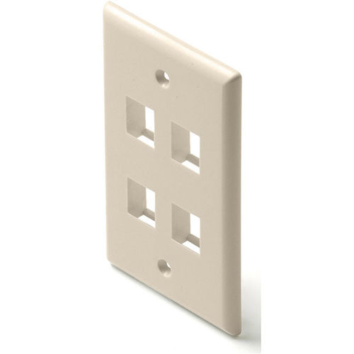 Almond Keystone Plate - 4-Port