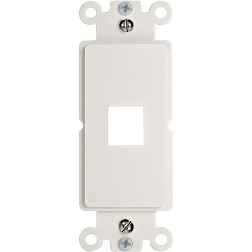 White Decorator Style Keystone Inserts - 1 Port