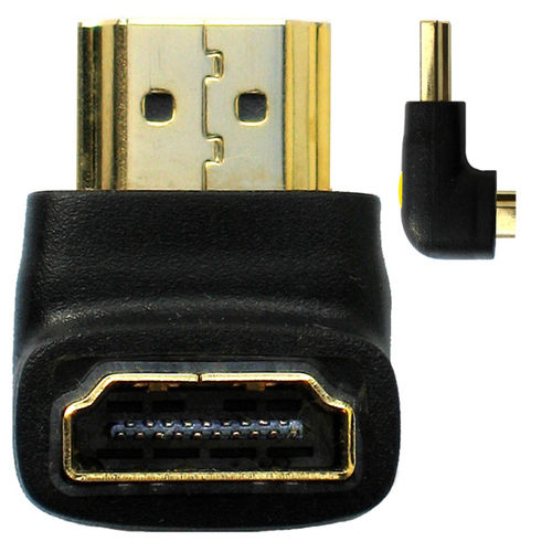 UltraAV HDMI-A Male to Female Right-Angled Adapter