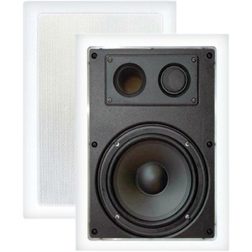 6.5"" 360-Watt 2-Way in Wall Enclosed Speakers With Directional Tweeter