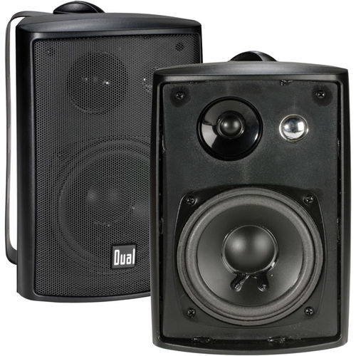 4"" 3-Way 100-Watt Indoor/Outdoor Speakers - Black