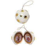 Crosley BK336 Musical Photo Frame Ornament - Ivory