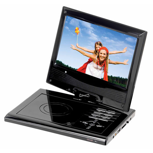 Supersonic SC-178DVD  7"" Portable DVD Player with USB, SD Card Slot &amp; Swivel Display