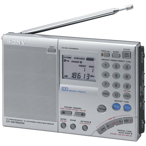 SONY ICFSW7600GR FM Stereo World Band Radio