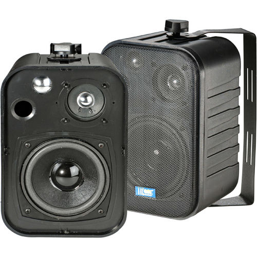 5"" 40-Watt 3-Way Outdoor Patio Speakers - Black