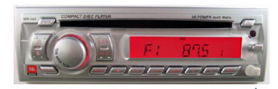 JBL MR145 AM/FM/CD STEREO - SILVER FACE FRONT AUX IN