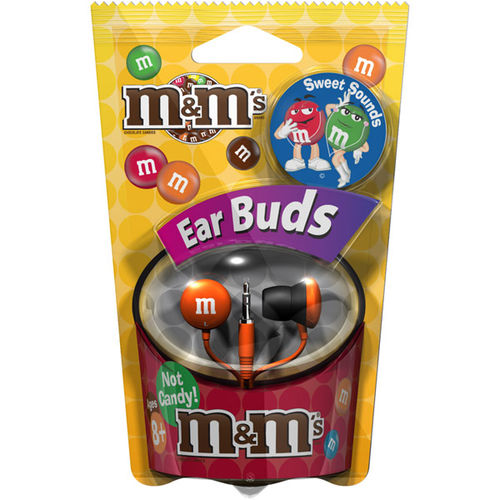 Orange M&M's Earbuds