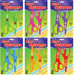 BAZIC 5 1/2"" Fluorescent Safety Scissors (3/Pack) Case Pack 144