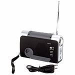 Mitaki-Japan&reg; Wind-Up FM/Weather Radio/LED Flashlight